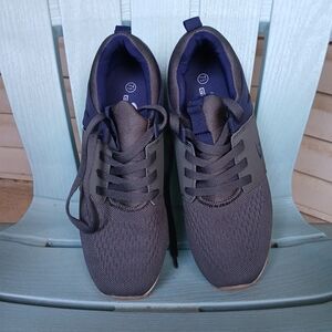 Geers Mens Sz 7.5 M Grey Running Tennis Shoes Pre-owned